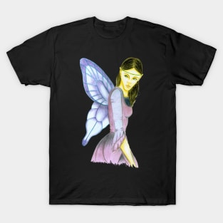 Fluttering Fairy- Dark Grey T-Shirt